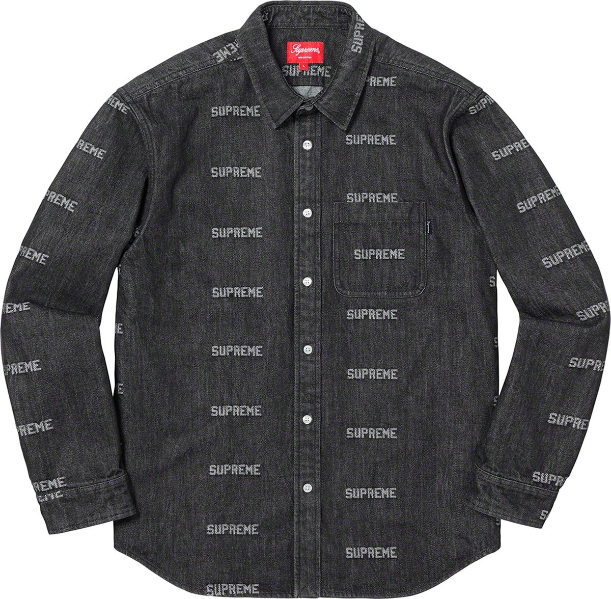 Logo Denim Shirt view 2